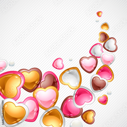 Vector: Valentine's Day vector background. Gift card and flyer. Valentine's Day vector background. Gift card and flyer.