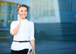 Portrait of pretty young business woman