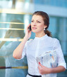 Portrait of pretty young business woman