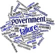 Word cloud for Government failure