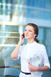 Portrait of pretty young business woman