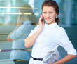 Portrait of pretty young business woman