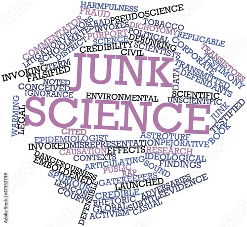 Illustration: Word cloud for Junk science Word cloud for Junk science