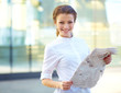 Portrait of pretty young business woman