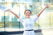 Portrait of pretty young business woman
