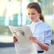 Portrait of pretty young business woman