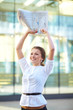 Portrait of pretty young business woman