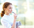 Portrait of pretty young business woman