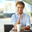 Young woman with coffee