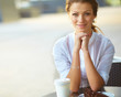 Young woman with coffee
