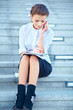Portrait of pretty young business woman