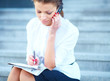 Portrait of pretty young business woman