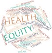 Word cloud for Health equity