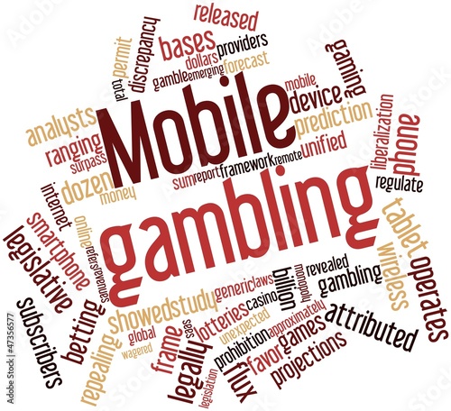 Illustration: Word cloud for Mobile gambling Word cloud for Mobile gambling