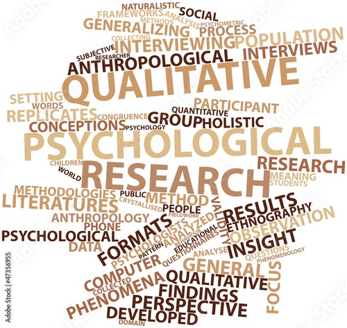 Illustration: Word cloud for Qualitative psychological research Word cloud for Qualitative psychological research