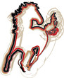 abstract horse illustration