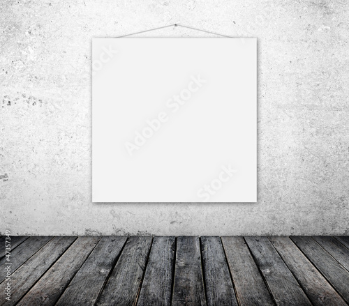 Illustration: poster on wall poster on wall
