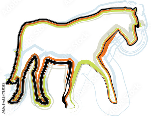 Vector: abstract horse illustration abstract horse illustration