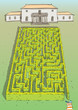 Landscape Hedge Maze Game ... solution in hidden layer