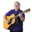 Photo: Guitar-Playing Senior Guitar-Playing Senior