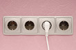 Grey wall outlet