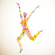 Vector Illustration of an Abstract Woman