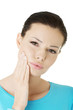 Woman with toothache