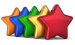 Five star 5 stars shape service award success decoration
