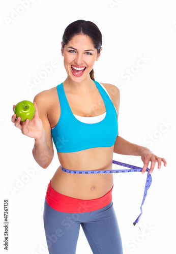 Photo: Beautiful healthy woman. Beautiful healthy woman.
