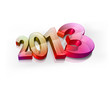 3d Happy New year 2013 background. Vector illustration