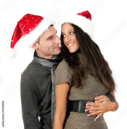 Photo: Happy loving Xmas / Christmas Couple Happy loving Xmas / Christmas Couple