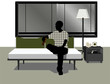 Vector: interior,grayish,room interior,grayish,room