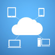 Cloud technology abstract scheme