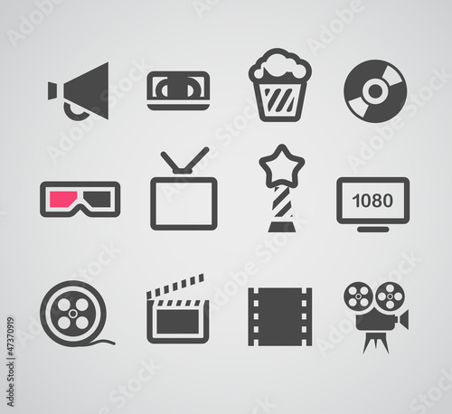 Vector: Cinema web silhouettes collection Cinema web silhouettes collection