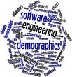 Word cloud for Software engineering demographics