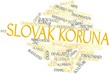 Word cloud for Slovak koruna