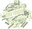 Word cloud for State religion