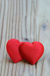 two red hearts