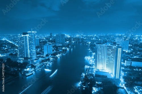 Photo: Bangkok cityscape. Bangkok cityscape.