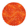 Red caviar isolated on a white background