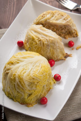 Photo: Filled cabbage patty Filled cabbage patty