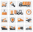 Vector: Logistic and shipping icon set Logistic and shipping icon set