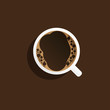 vecctor, coffee cup