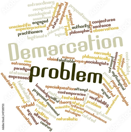 Illustration: Word cloud for Demarcation problem Word cloud for Demarcation problem