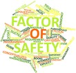 Word cloud for Factor of safety