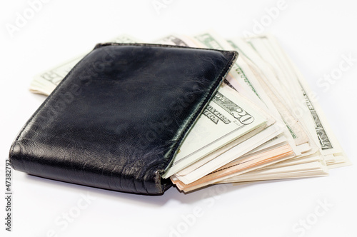 Photo: Geldbörse mit Dollarnoten Geldbörse mit Dollarnoten