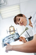 Photo: Young Female Dentist Pointing At X-Ray Image Young Female Dentist Pointing At X-Ray Image