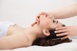 beautiful woman in massage salon