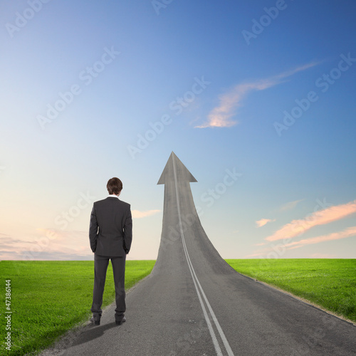 Photo: Concept of the road to success Concept of the road to success