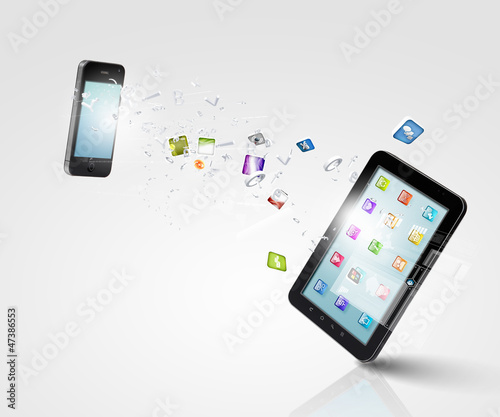 Photo: Modern communication technology Modern communication technology